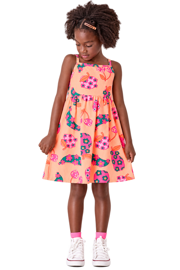 Vestido Fruta Floral Bimbi