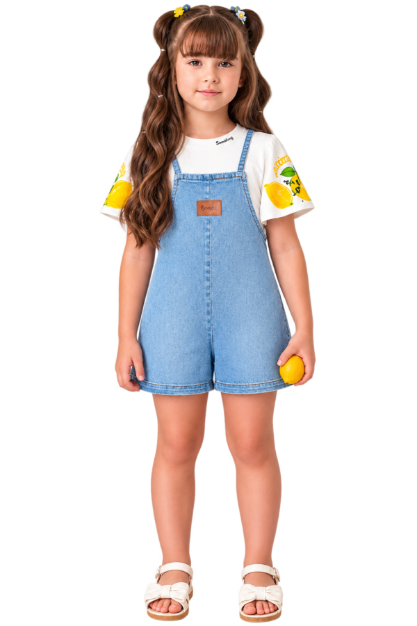 Jardineira Jeans Bimbi